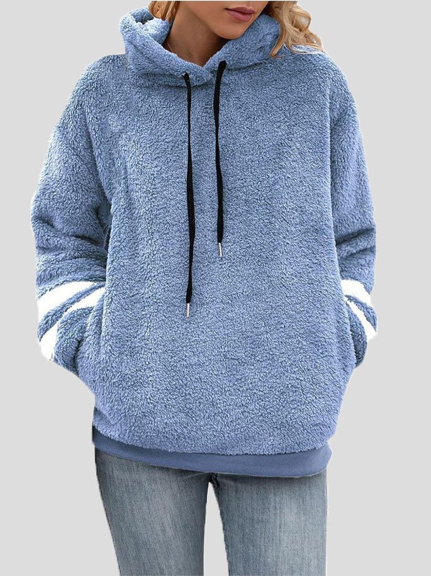 Sharon | dames sweatshirt met capuchon, koord en fleece