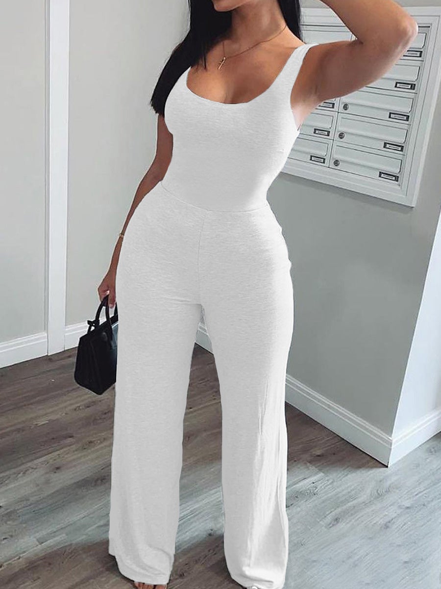vrijetijdsvest sport uitlopende jumpsuit